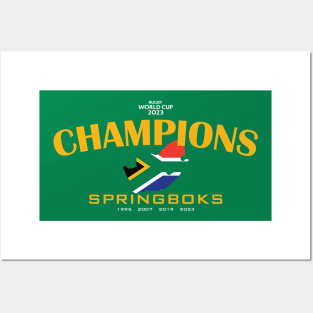 Rugby World Cup Champions 2023 - Springboks Posters and Art